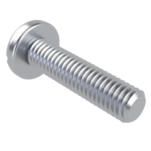 M4 x 6mm Slotted Pan Head Machine Screw (DIN 85) | BZP Steel