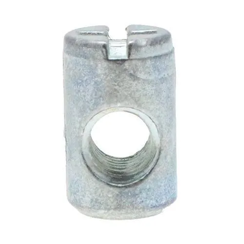 M6 Cross Dowel Nut | 20mm Length Zinc Alloy