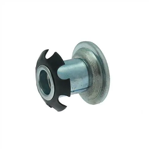 32mm Round Spring Threaded Tube Insert (M10 Thread) - 1.5mm Wall | Spring Steel