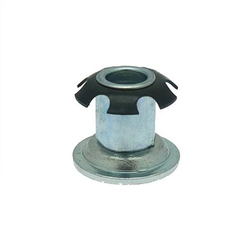 38mm Round Spring Threaded Tube Insert (M10 Thread) - 1.5mm Wall | Spring Steel