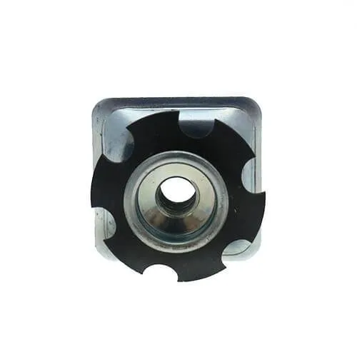 32mm x 32mm Round Spring Threaded Tube Insert (M8 Thread) - 1.2mm Wall | Spring Steel