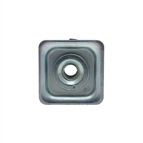 32mm x 32mm Round Spring Threaded Tube Insert (M10 Thread) - 1.5mm Wall | Spring Steel