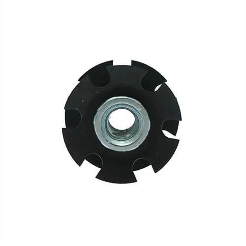 51mm Round Spring Threaded Tube Connector (M10 Thread) - 1.5mm Wall | Spring Steel