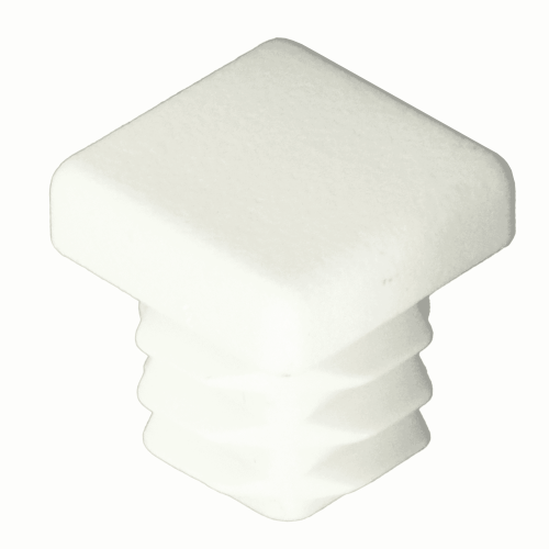 12.7mm x 12.7mm Square Tube Inserts,White