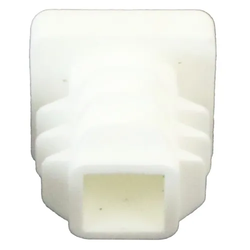 12.7mm x 12.7mm Square Tube Insert (For 8.7-11.1mm Tube) 0.8-2mm Wall | White LDPE