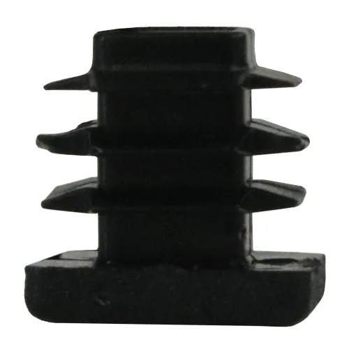 16mm x 16mm Square Tube Insert (For 12-14.4mm Tube) 0.8-2.5mm Wall | Black LDPE