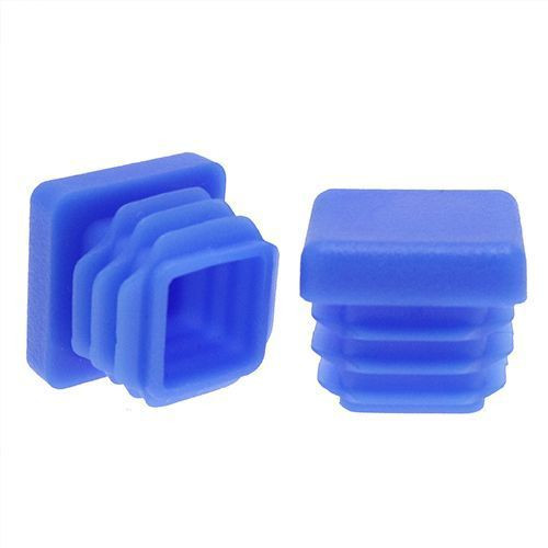 19mm x 19mm Square Tube Insert (For 14-17.4mm Tube) 0.8-2.5mm Wall | Blue LDPE
