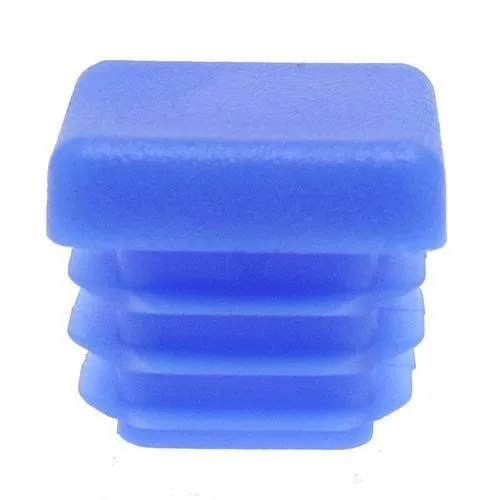 19mm x 19mm Square Tube Insert (For 14-17.4mm Tube) 0.8-2.5mm Wall | Blue LDPE