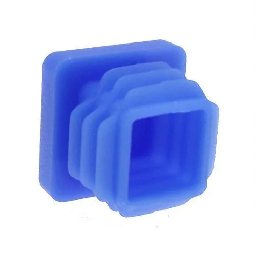 19mm x 19mm Square Tube Insert (For 14-17.4mm Tube) 0.8-2.5mm Wall | Blue LDPE