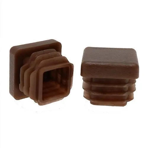 19mm x 19mm Square Tube Insert (For 14-17.4mm Tube) 0.8-2.5mm Wall | Brown LDPE