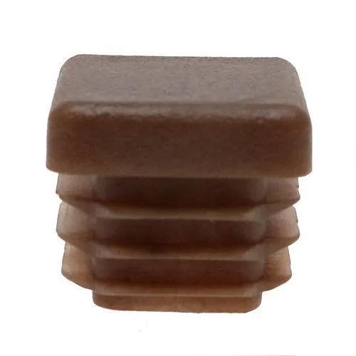 19mm x 19mm Square Tube Insert (For 14-17.4mm Tube) 0.8-2.5mm Wall | Brown LDPE