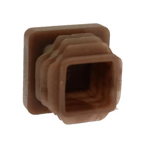 19mm x 19mm Square Tube Insert (For 14-17.4mm Tube) 0.8-2.5mm Wall | Brown LDPE