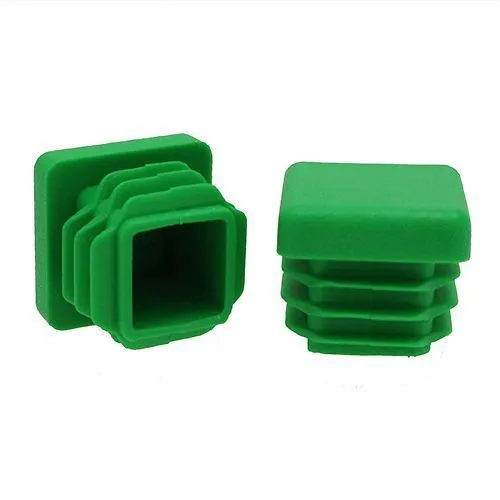 19mm x 19mm Square Tube Insert (For 14-17.4mm Tube) 0.8-2.5mm Wall | Green LDPE