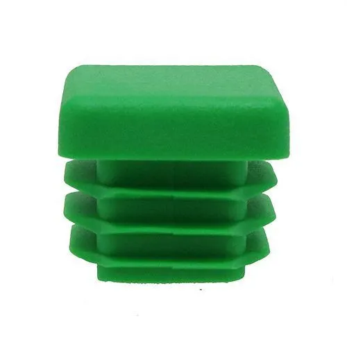19mm x 19mm Square Tube Insert (For 14-17.4mm Tube) 0.8-2.5mm Wall | Green LDPE