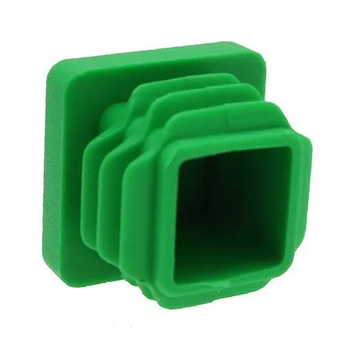 19mm x 19mm Square Tube Insert (For 14-17.4mm Tube) 0.8-2.5mm Wall | Green LDPE