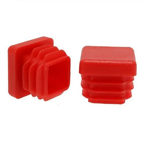 19mm x 19mm Square Tube Insert (For 14-17.4mm Tube) 0.8-2.5mm Wall | Red LDPE
