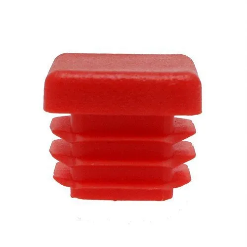 19mm x 19mm Square Tube Insert (For 14-17.4mm Tube) 0.8-2.5mm Wall | Red LDPE