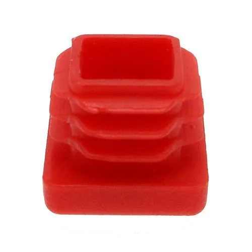19mm x 19mm Square Tube Insert (For 14-17.4mm Tube) 0.8-2.5mm Wall | Red LDPE
