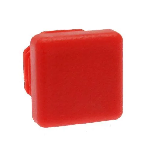 19mm x 19mm Square Tube Insert (For 14-17.4mm Tube) 0.8-2.5mm Wall | Red LDPE