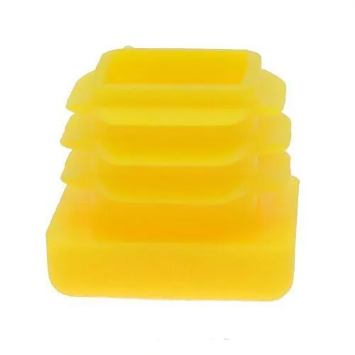 19mm x 19mm Square Tube Insert (For 14-17.4mm Tube) 0.8-2.5mm Wall | Yellow LDPE