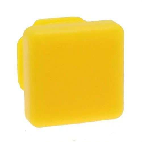 19mm x 19mm Square Tube Insert (For 14-17.4mm Tube) 0.8-2.5mm Wall | Yellow LDPE