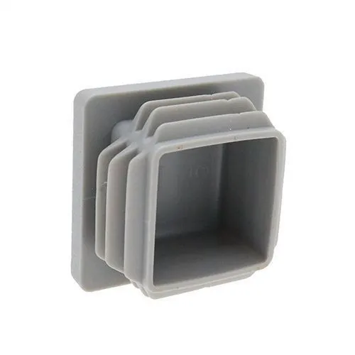 25.4mm x 25.4mm Square Tube Insert (For 20.4-23.4mm Tube) 1-2.5mm Wall | Grey LDPE
