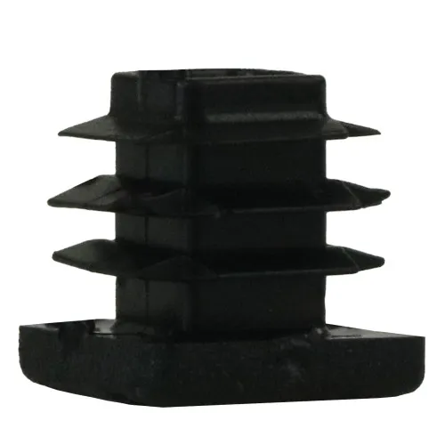 30mm x 30mm Square Tube Insert (For 24-28mm Tube) 1-3mm Wall | Black LDPE