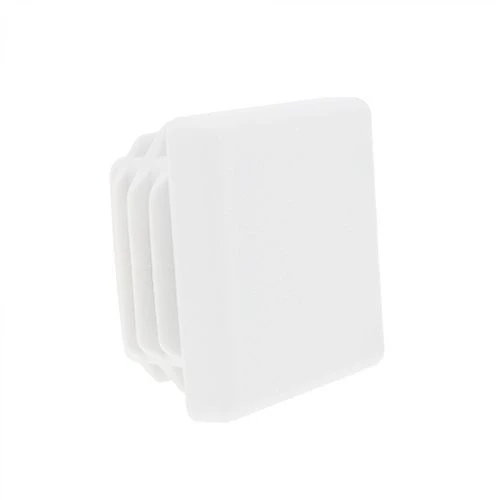 30mm x 30mm Square Tube Inserts,White