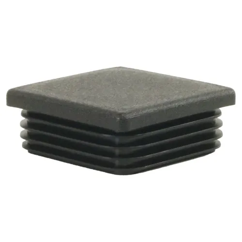 38mm x 38mm Square Tube Insert (For 32-36mm Tube) 1-3mm Wall | Black LDPE