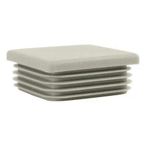 38mm x 38mm Square Tube Insert (For 32-36mm Tube) 1-3mm Wall | Grey LDPE