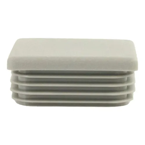 38mm x 38mm Square Tube Insert (For 32-36mm Tube) 1-3mm Wall | Grey LDPE