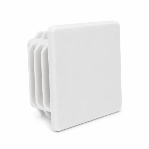 38mm x 38mm Square Tube Insert (For 32-36mm Tube) 1-3mm Wall | White LDPE
