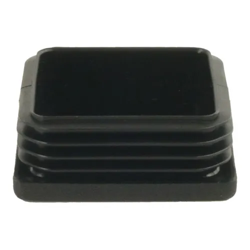 40mm x 40mm Square Tube Insert (For 34-38mm Tube) 1-3mm Wall | Black LDPE