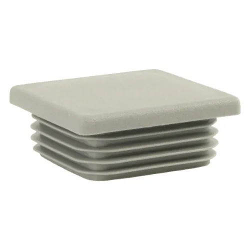 50mm x 50mm Square Tube Insert (For 40-44mm Tube) 3-5mm Wall | Grey LDPE