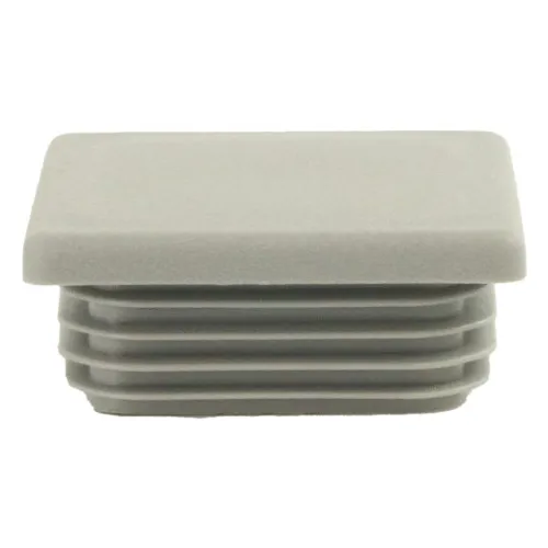 50mm x 50mm Square Tube Insert (For 40-44mm Tube) 3-5mm Wall | Grey LDPE