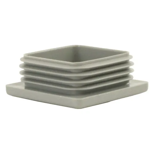 50mm x 50mm Square Tube Insert (For 40-44mm Tube) 3-5mm Wall | Grey LDPE