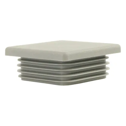 50mm x 50mm Square Tube Insert (For 40-44mm Tube) 3-5mm Wall | Grey LDPE