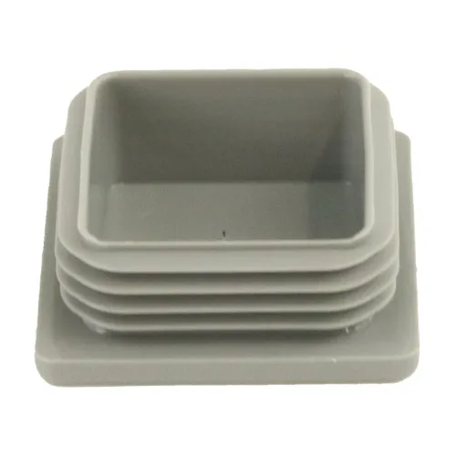 50mm x 50mm Square Tube Insert (For 40-44mm Tube) 3-5mm Wall | Grey LDPE