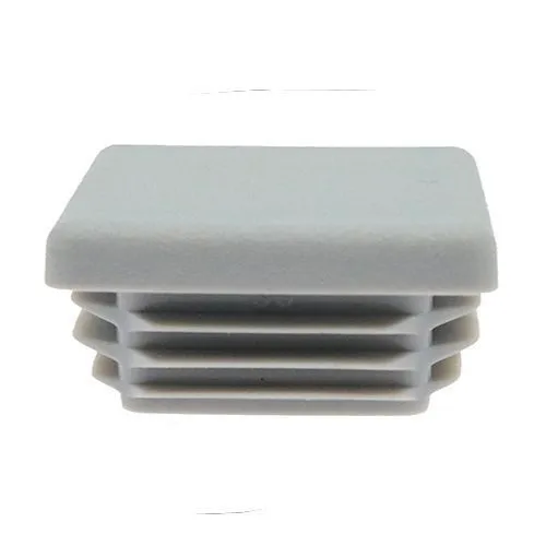 60mm x 60mm Square Tube Insert (For 48-52mm Tube) 4-6mm Wall | Grey LDPE