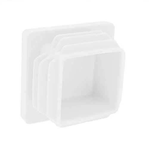 65mm x 65mm Square Tube Inserts,White
