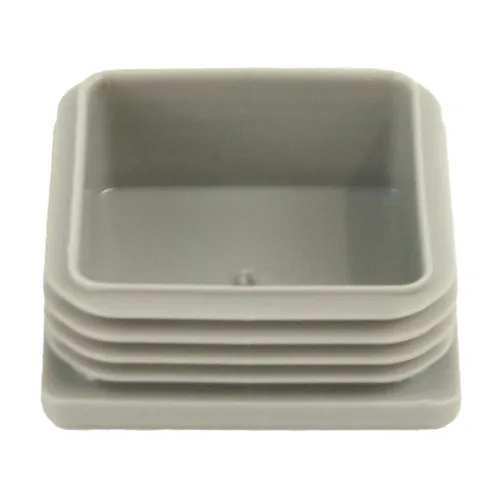70mm x 70mm Square Tube Insert (For 62-66mm Tube) 2-4mm Wall | Grey LDPE