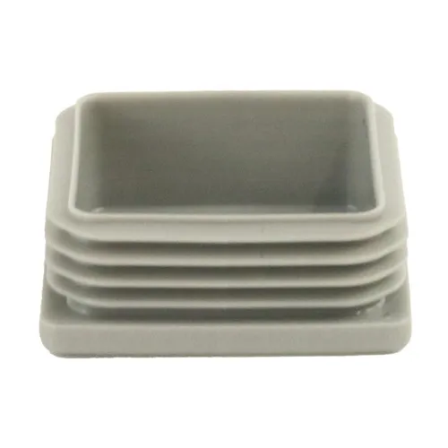 70mm x 70mm Square Tube Insert (For 62-66mm Tube) 2-4mm Wall | Grey LDPE