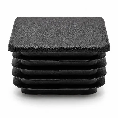 75mm x 75mm Square Tube Insert (For 62-67mm Tube) 4-6.5mm Wall | Black LDPE