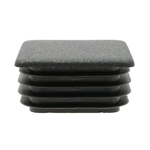 12mm x 12mm Thin Head Square Inserts, Black, LDPE | Vital Parts