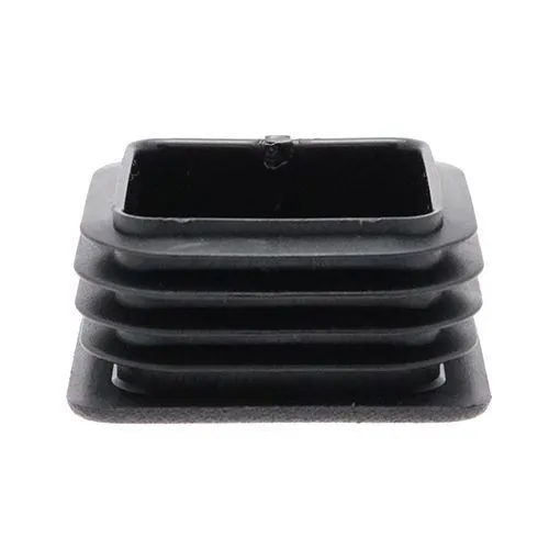 12mm x 12mm Thin Head Square Inserts, Black, LDPE | Vital Parts