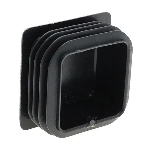 14mm x 14mm Square Tube Insert (For 10-12mm Tube) 1-2mm Wall | Black LDPE