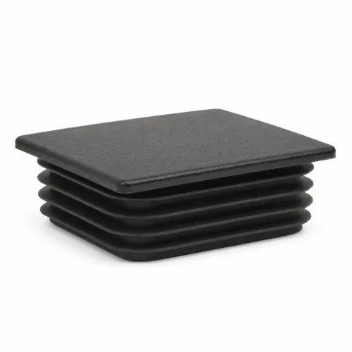 25mm x 25mm Square Tube Insert (For 21-23mm Tube) 1-2mm Wall | Black LDPE