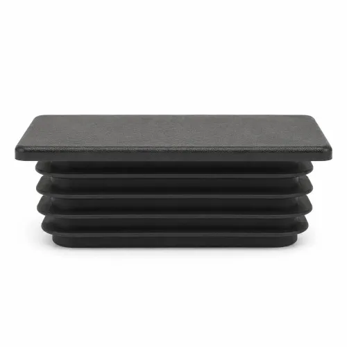 30mm x 30mm Square Tube Insert (For 26-28mm Tube) 1-2mm Wall | Black LDPE