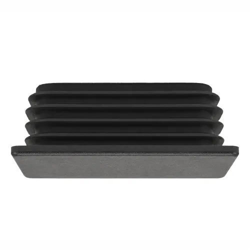 35mm x 35mm Square Tube Insert (For 31-33mm Tube) 1-2mm Wall | Black LDPE