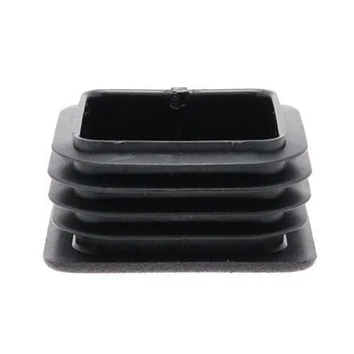 50mm x 50mm Thin Head Square Inserts, Black, LDPE | Vital Parts